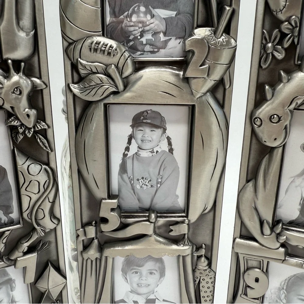 Royal Limited Silver Photo Frame Child Ages 1-9 Vintage NIB NEW